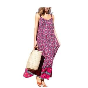 INDIA COLLECTION EMERSON FRY ORGANIC COTTON SUNDRESS TIE SHOULDER STRAPS SIZE XS